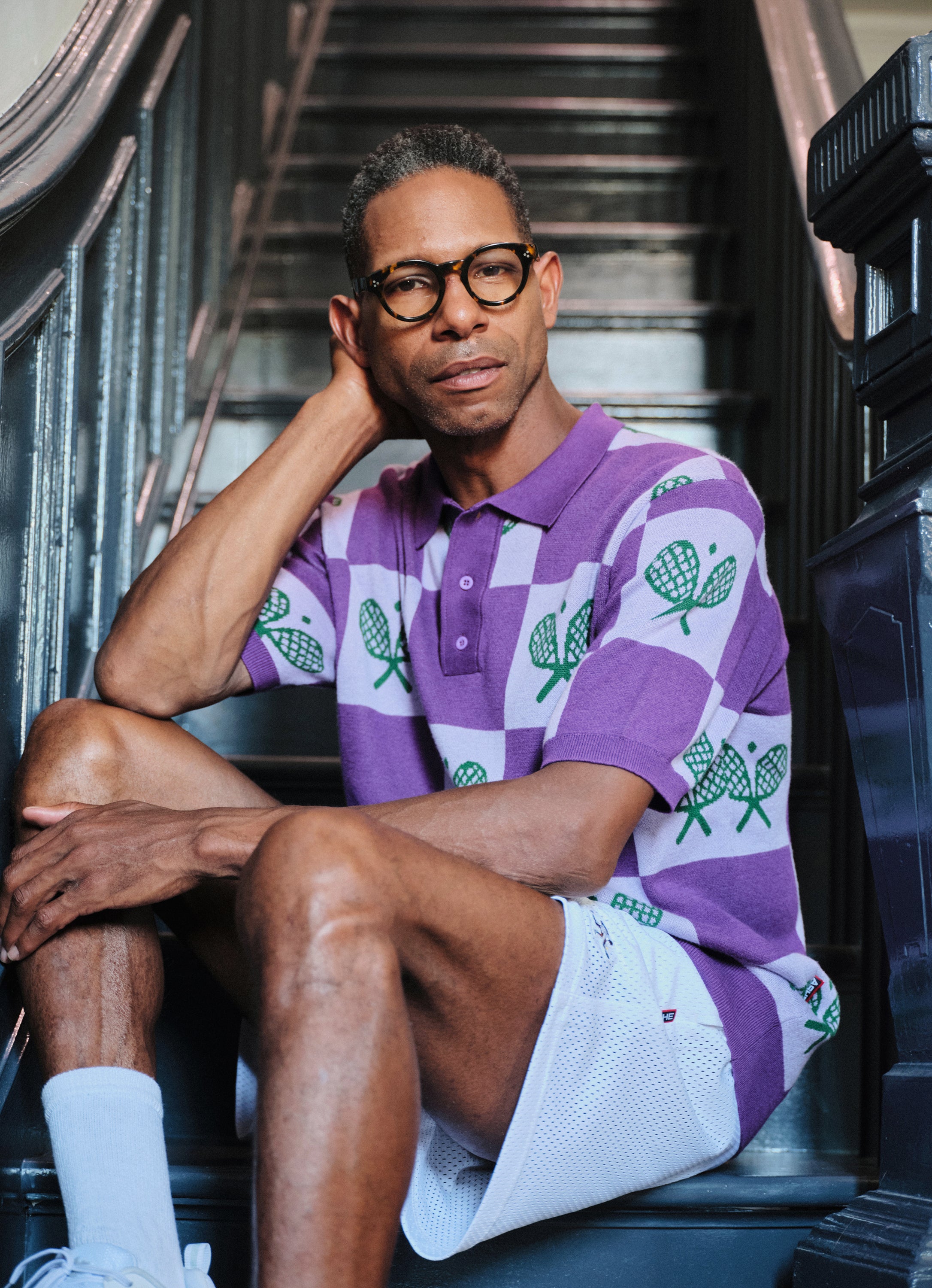 メンズウェア CLUBHAUS Apple Tree Gang 2nd Tour Polo J.Lindeberg Golf KV Tour Polo Shirt SS25 - Azalea Wave Pink