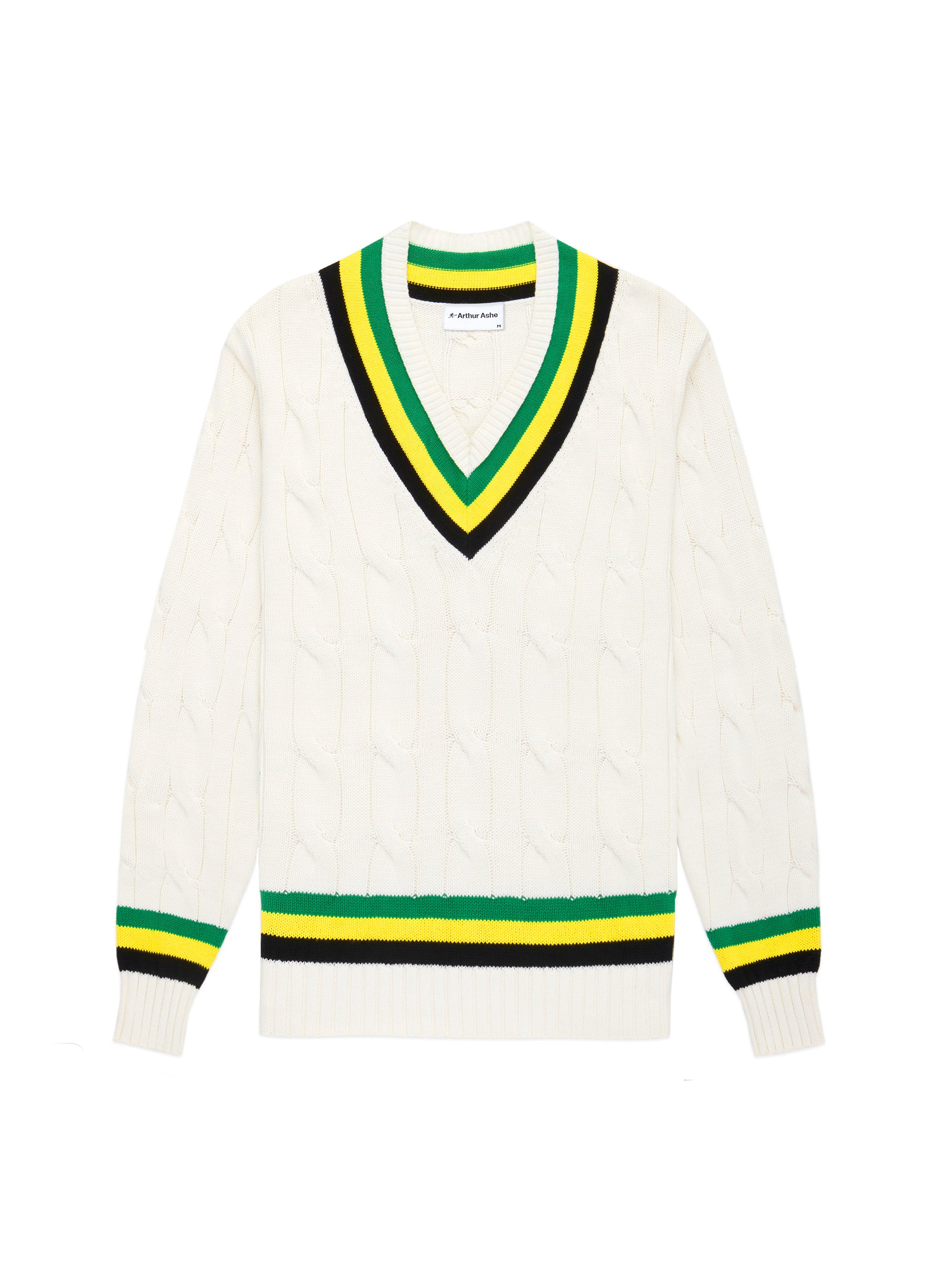 Arthur Ashe Cable Knit Tennis Sweater